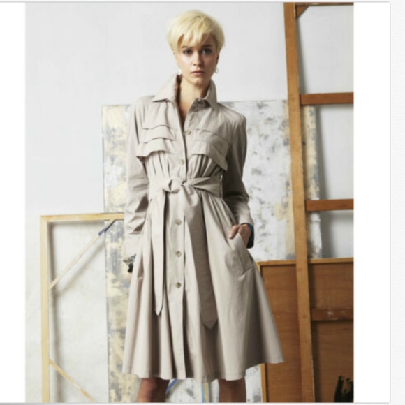 DOO. RI Lightweight Trench Jacket Coat MACYS L - Picture 6 of 6